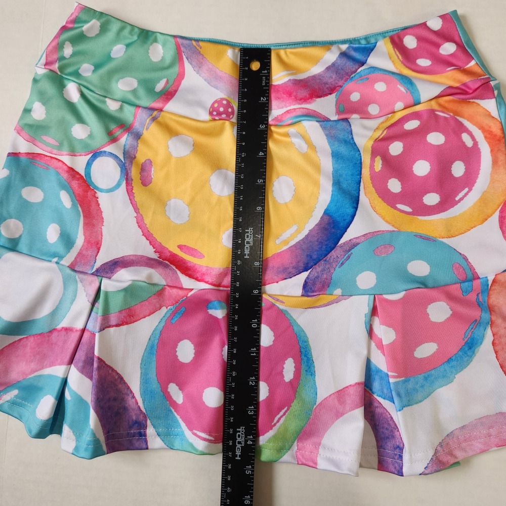 Dizzy Pickle Emily Classic Pickleball Skort Womens L Multi‎ Color Print Athletic - Picture 6 of 7